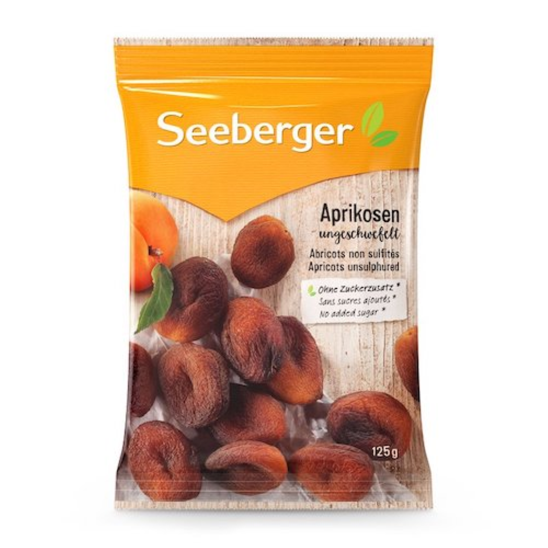 SEEBERGER APRICOT UNSULPHURED 125G